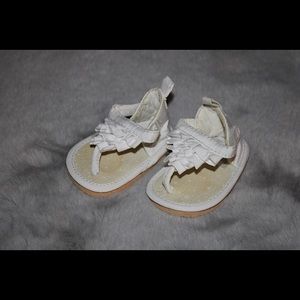 White baby sandals